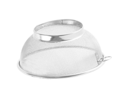 Cesto De Drenagem Em Aço Inoxidável, 2 Peças, Malha Fina, Filtro Para Lavar Frutas E Vegetais.