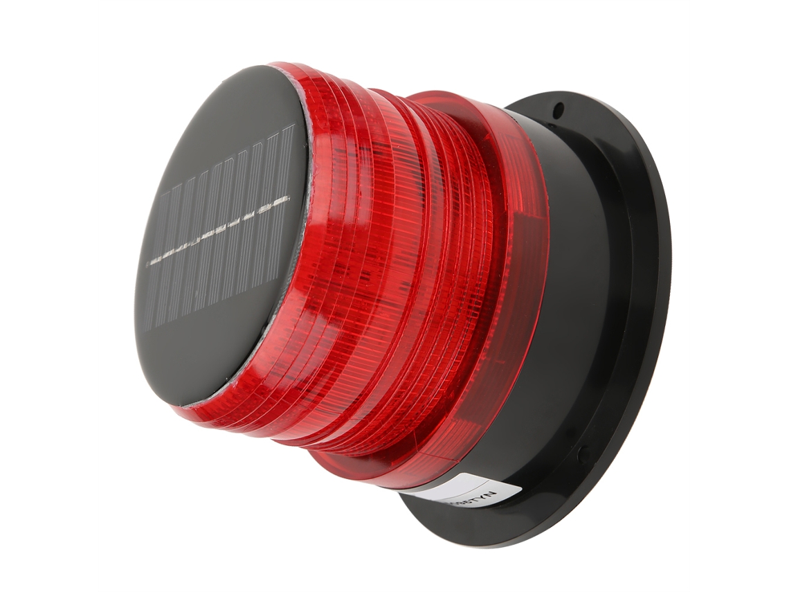Laxiscreed Luz Solar Led De Aviso Com Estrobo, Ideal Para Tráfego E Sinalização Viária