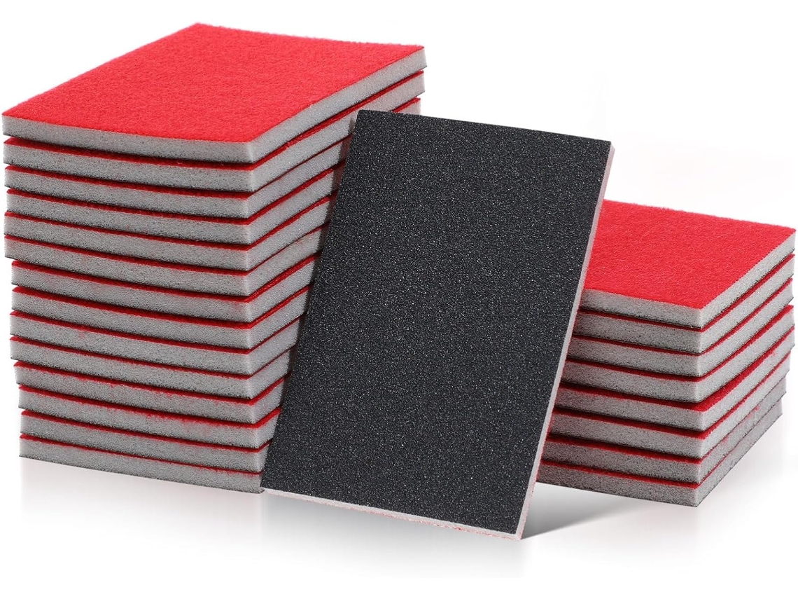 Conjunto De 24 Blocos De Lixa Para Madeira E Metal, Para Uso A Seco Ou Úmido, Com Granulação Adaptável, Adequados Para Diversas Superfícies.