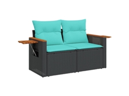 Garden Sofa, Garden Sofas Vidaxl Preto Rattan / Vime (n/a)