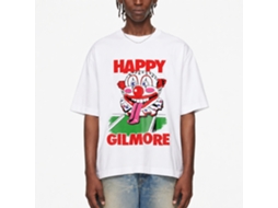 Rockinstone Happy Gilmore Clown Head White Adult T-shirt Size:xxl