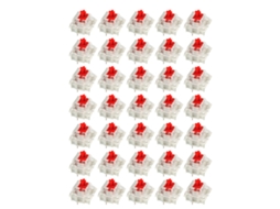 Omni-202635 Peças De Interruptor Mecânico Smd Rgb Transparente Com Alta Estabilidade Para Teclado Diy Para Iniciantes E Profissionais - Red Switch