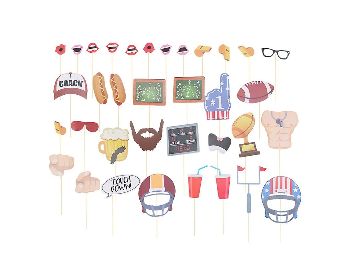 1 Conjunto De Adereços Fotográficos Para Festa Esportiva Allinless