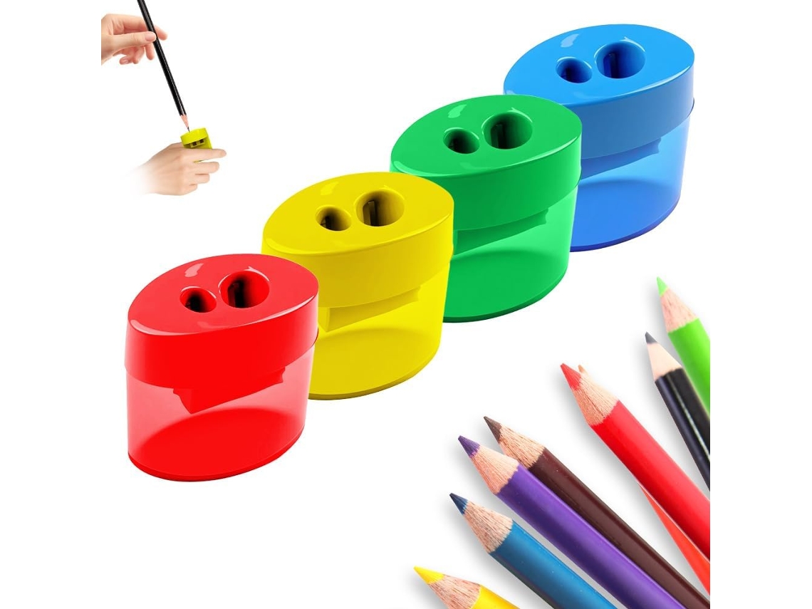 Conjunto de 4 porta-lápis com tampa, porta-lápis portátil