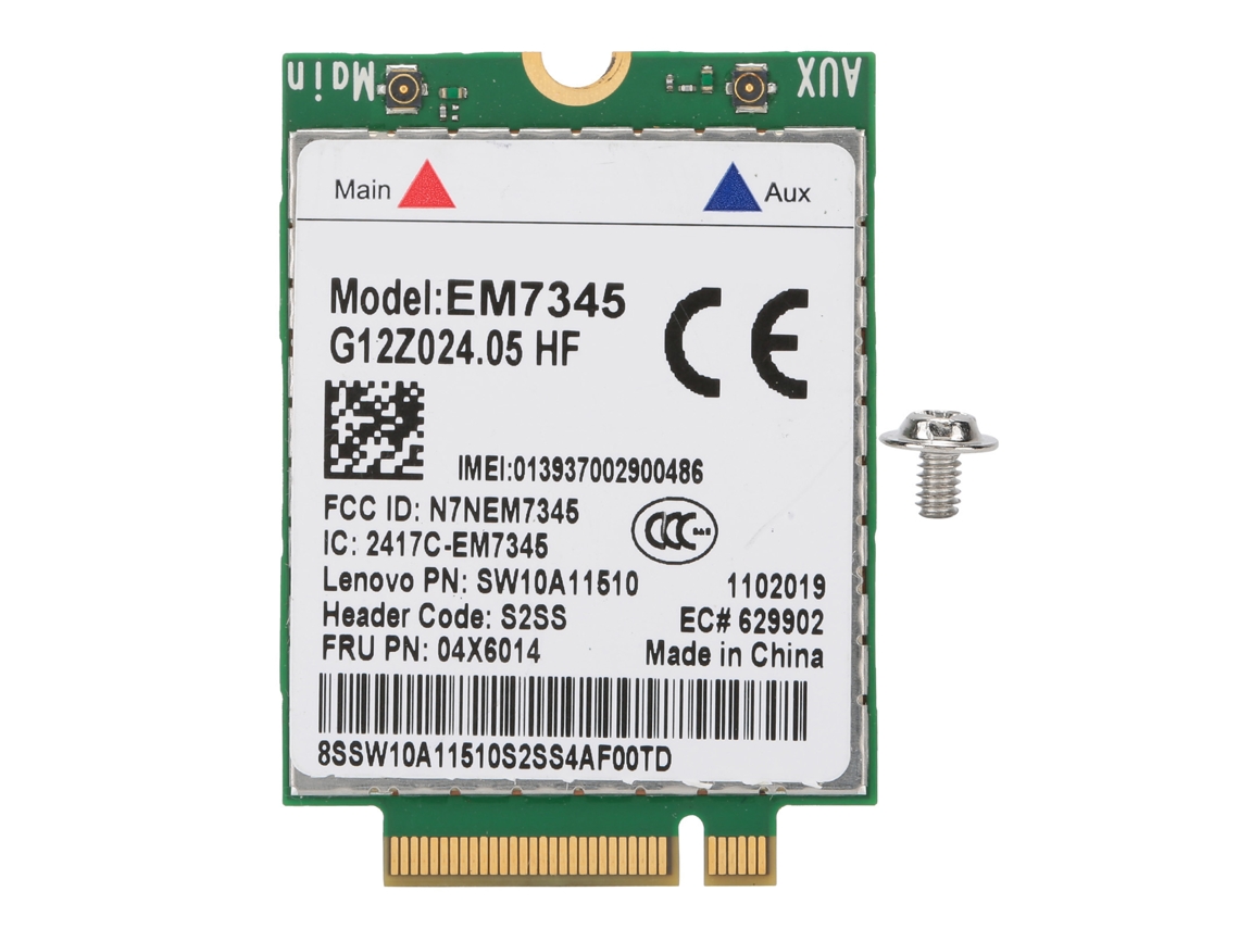 Placa De Rede Sem Fio Para Lenovo Em7345 Lte 4g Module Fru 04x6014 T450 X250 X240 T440 L440 Aquaforge