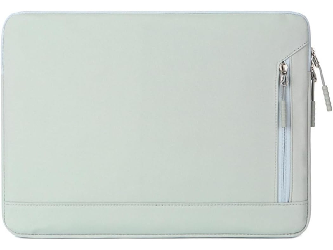 Capa Verde Para Notebook De Polegadas Em Tecido Efeito Oxford Leve E Acolchoado, Proteção Para Viagens