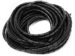 Organizador De Cabos Espiral Flexível Com Fio Enrolado, Preto, Φ8mm, 10 Metros, Para Sala De Computa Gokoco