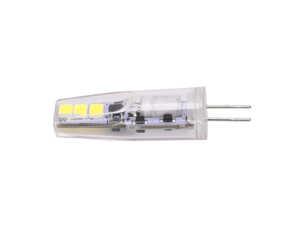 Lâmpada Mini Pc 2835 G4 2w 200lm Ac/dc 12v para Lustres e Luminárias de Teto Branco Frio CHABERLU