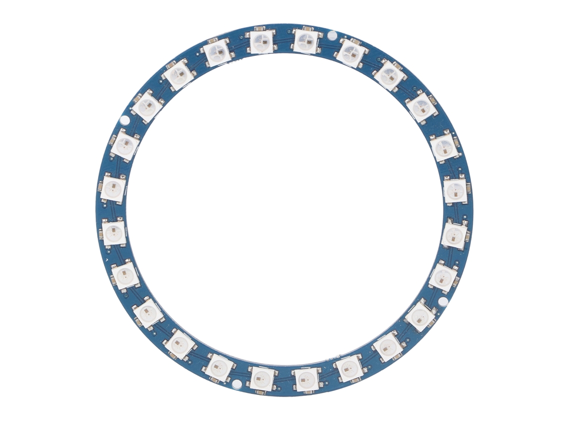 Laxiscreed Painel De Luz Led Rgb Ring Completo Com 24 Ws2812 Para Fotografia E Iluminação Versátil