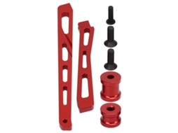 Soporte De Chasis Delantero Y Trasero De Aleación De Aluminio Para Coche Rc Arrma 1/7 1/8 Rojo