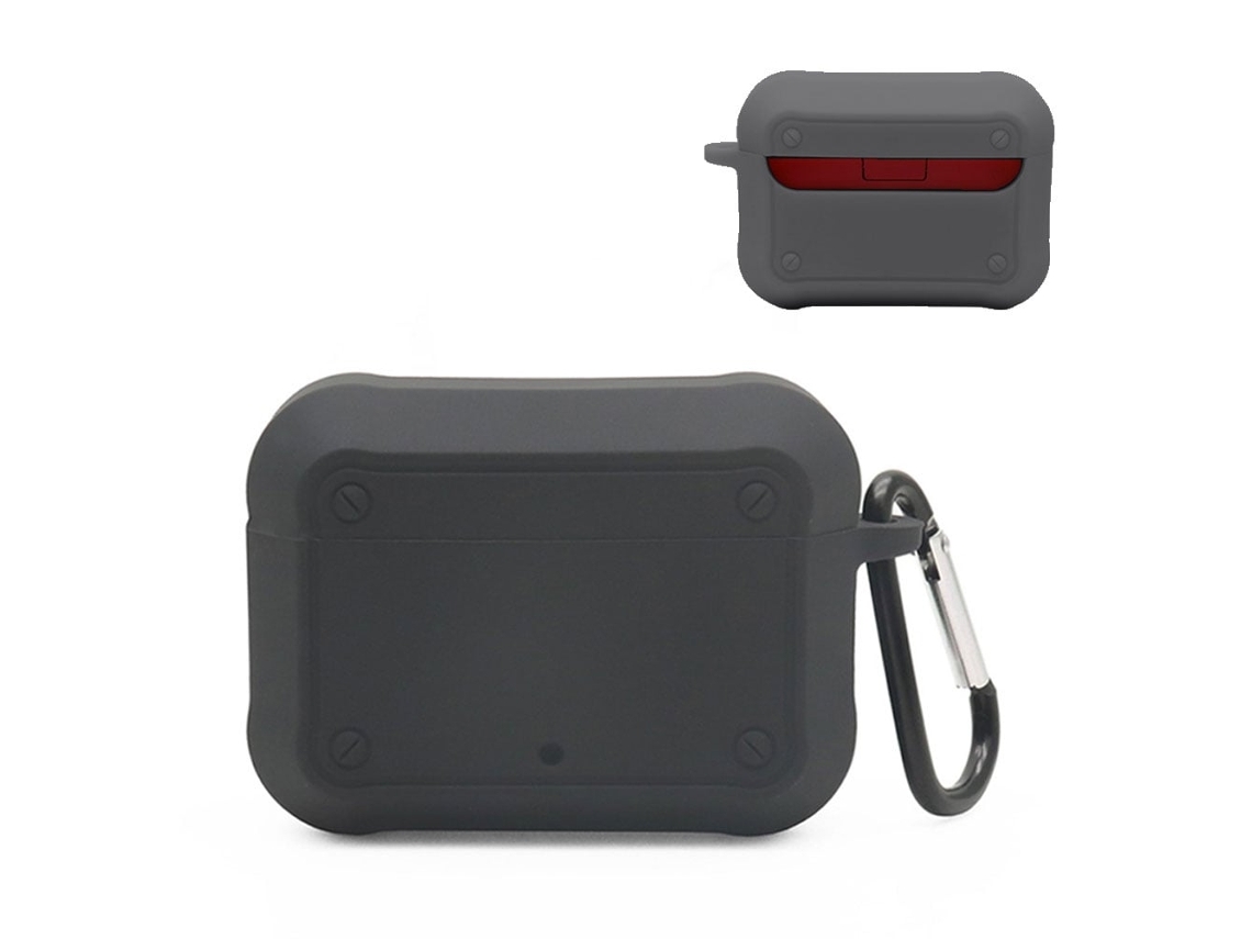 Capa De Silicone Com Fivela Para Beats Studio Buds Preto Brilvibera