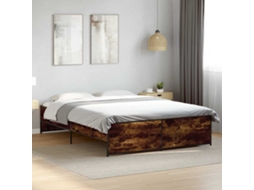 Vidaxl Estrutura De Cama 150x200 Cm Derivados Madeira/metal