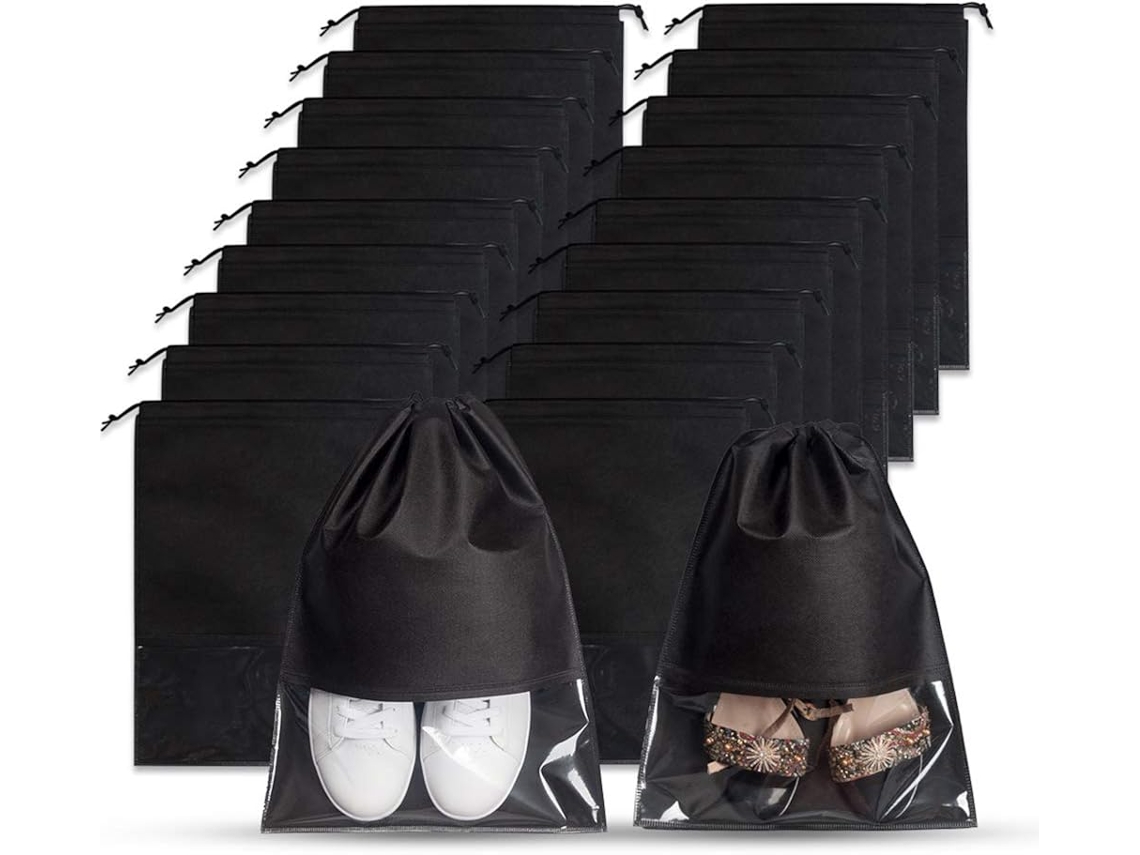 VIVILIYYA Bolsas De Viagem Para Sapatos Para Mulheres E Homens, Tecido Não Tecido De Alta Qualidade, Portátil, Com Cordão, Design Transparente, Organizador De A
