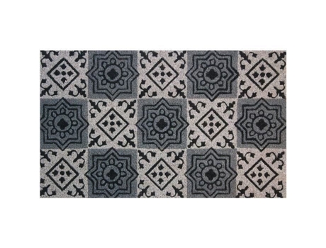 Tapete De Coco Natural Com Telhas De Cimento 45x75cm Idmat