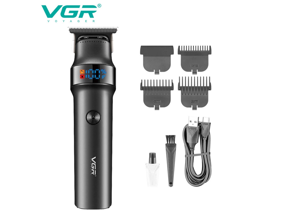 Máquina De Cortar Cabelo Elétrica Com Visor Digital, Bateria De Longa Duração, Modeladora De Cabelo E Barbeador Para Gravação.
