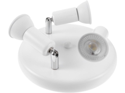 Refletores de Teto Led Redondos, 3 Lâmpadas, 9w, Aço Inoxidável, Branco Frio, Ajustáveis, Iluminação Interna. SFUSHOS