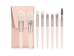 Conjunto De Pincéis De Maquiagem Com Estojo Para Pó, Contorno E Blush Everley891