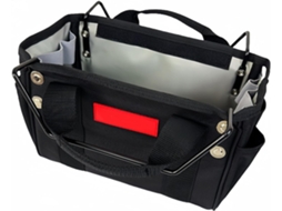 Bolsa telescópica e extensível para ferramentas, com várias bolsas e organizadores multibolsas.