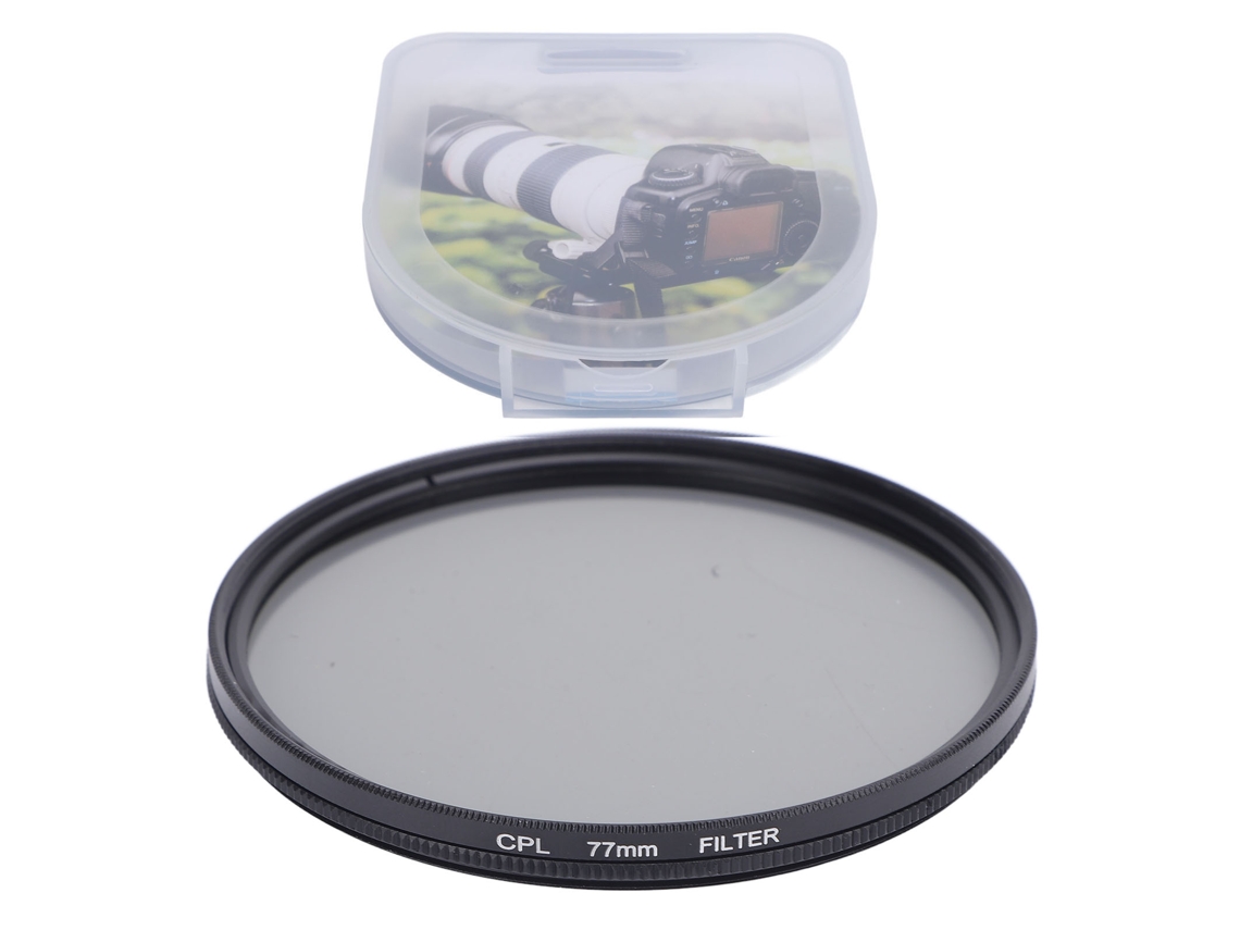 Filtro Polarizador Circular Cpl De Vidro Óptico Com Revestimento Multicamada Para Lentes De Câmera 77mm