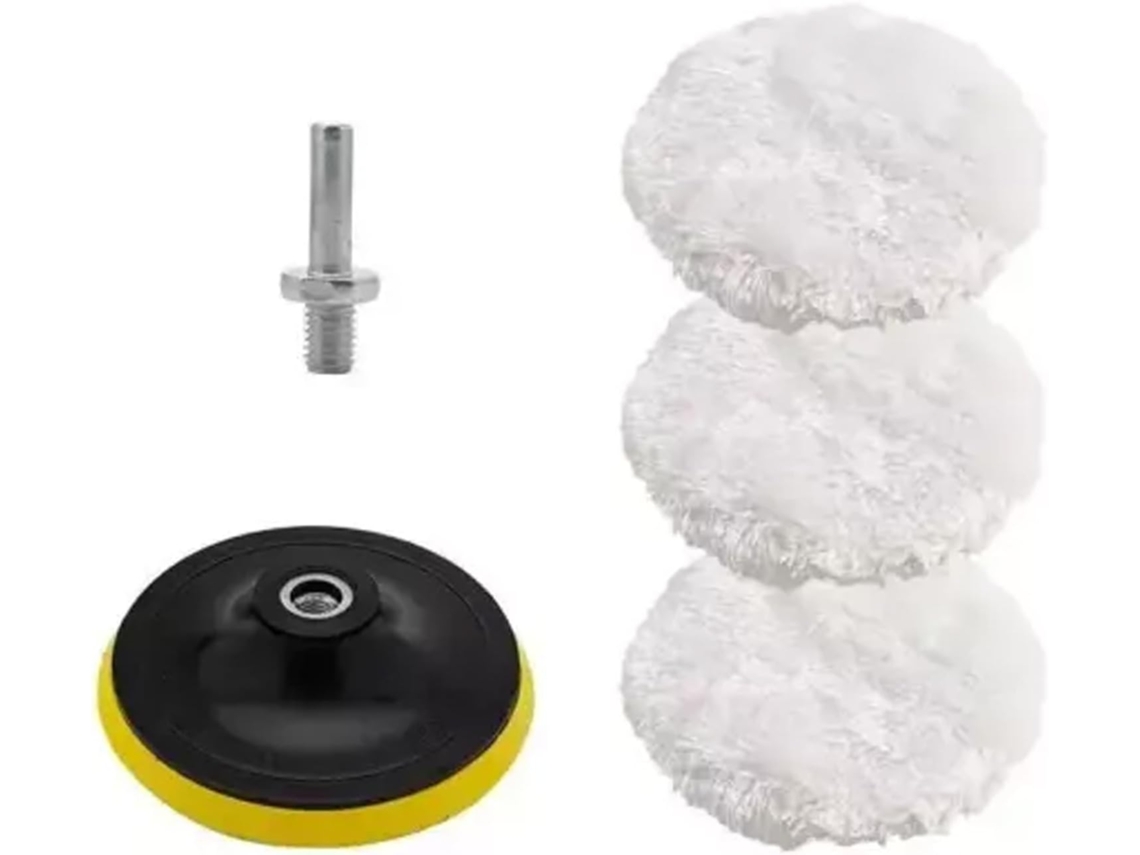 Conjunto De 5 Boinas Lã Longa Duração Para Polimento Automotivo, Com