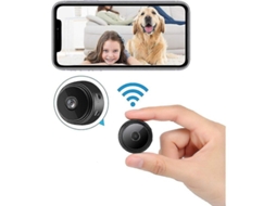 Câmara Mini Inteligente WiFi, HD 1080p, Visão Noturna, Monitoramento Remoto, Exterior