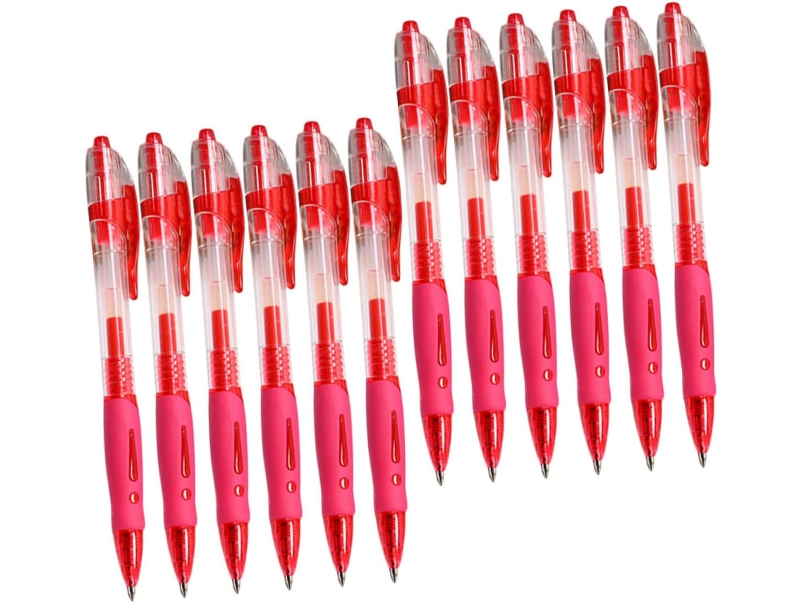 Conjunto De 12 Canetas Gel Portáteis Para Trabalho, Estudantes,
