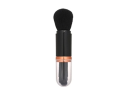 Conjunto de Pincéis de Maquilhagem Portátil 4 em 1 com Design Retrátil para Sombra de Olhos, Lábios e Pó