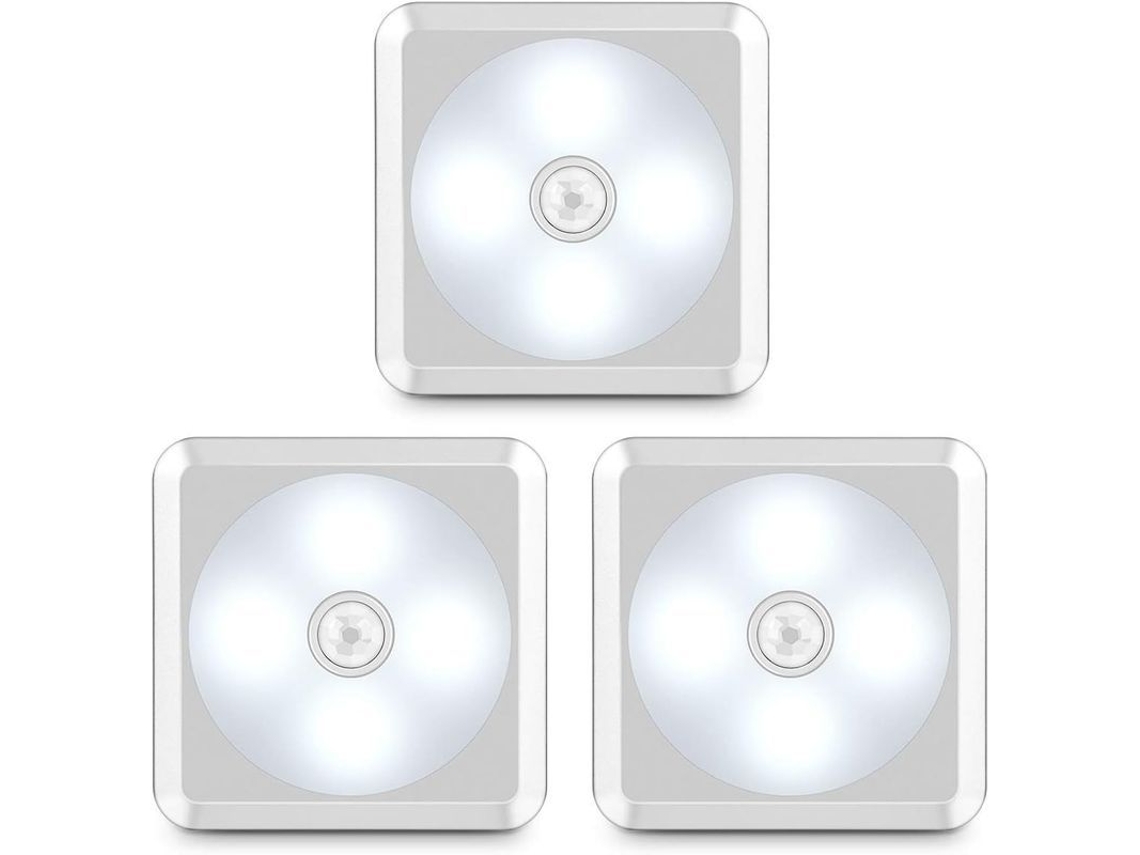 Luz De Sensor De Movimento Interior, Luz De Armário Sem Fio Operada Por Baterias