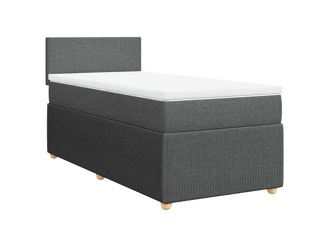 Box Spring Bed, Box Spring Beds Vidaxl Cinzeto Tecido (100 X 200 Cm)
