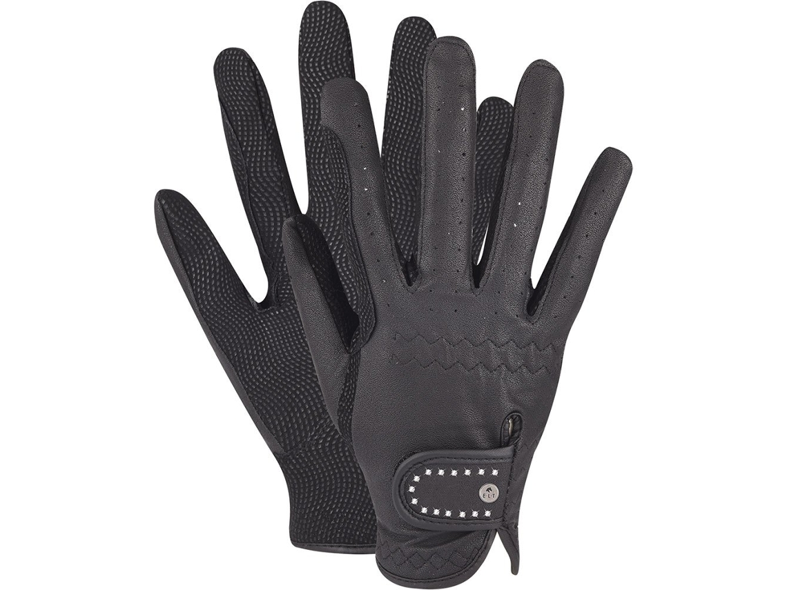 E.L.T. Luvas Equitação Allrounder Glitter Preto 7-9 Yearse.L.T.