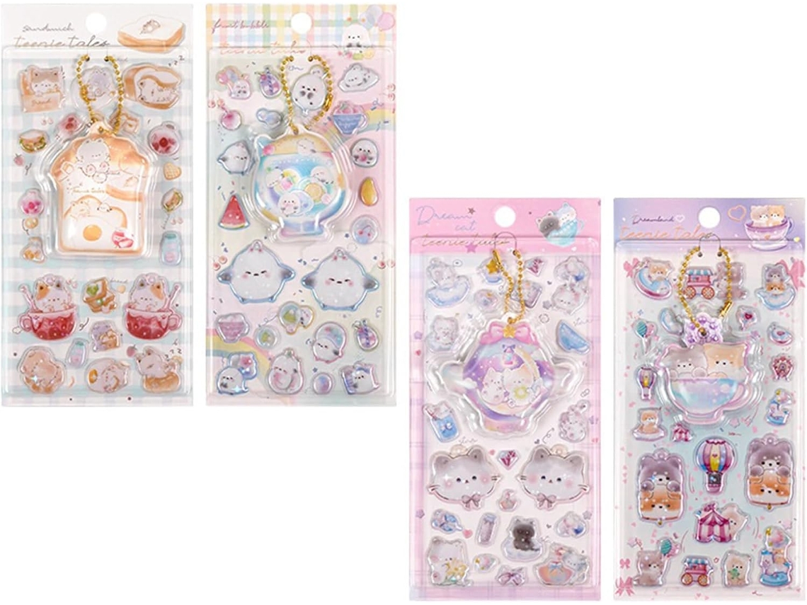 Adesivo Fofo De Pelúcia, Adesivos Fofinhos Para Meninos E Meninas, Pequeno Reutilizável Para Capas De Celular,