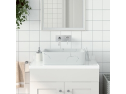 Vidaxl Lavatório De Bancada Retangular 46x35,5x13 Cm Cerâmica Branco