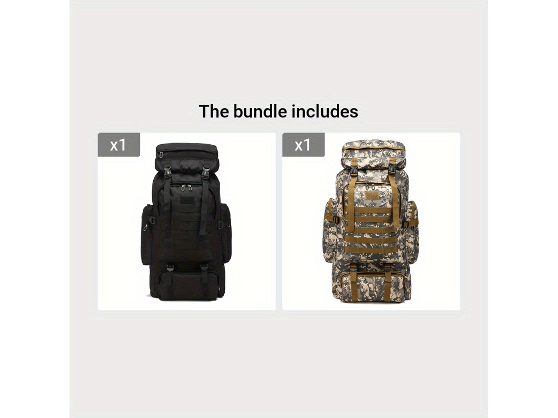 Mochila De Caminhada Dobrável Com Cordão, Em Poliéster, Nas Cores Preta E Cinza (não Inclusa).