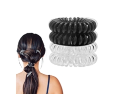 Unidades de Faixa de Cabelo em Espiral Faixa À Prova D'Água para Adolescentes Clipe de Rabo de Cavalo Faixa de Telefone PresilhJEDBESETZT