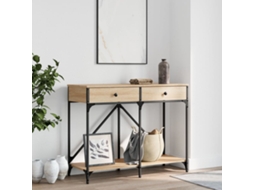 Vidaxl Mesa Consola 100x39x78,5 Cm Derivados Madeira Carvalho Sonoma