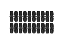 Conjunto De 20 Conectores Retos Para Mangueira Jardim, 8/11, Com Trava, Para Irrigação
