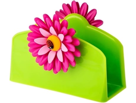 Caixa De Guardanapo  Rosa, Verde (PP, TPR - 14.5 x 7 x 10.5 cm)