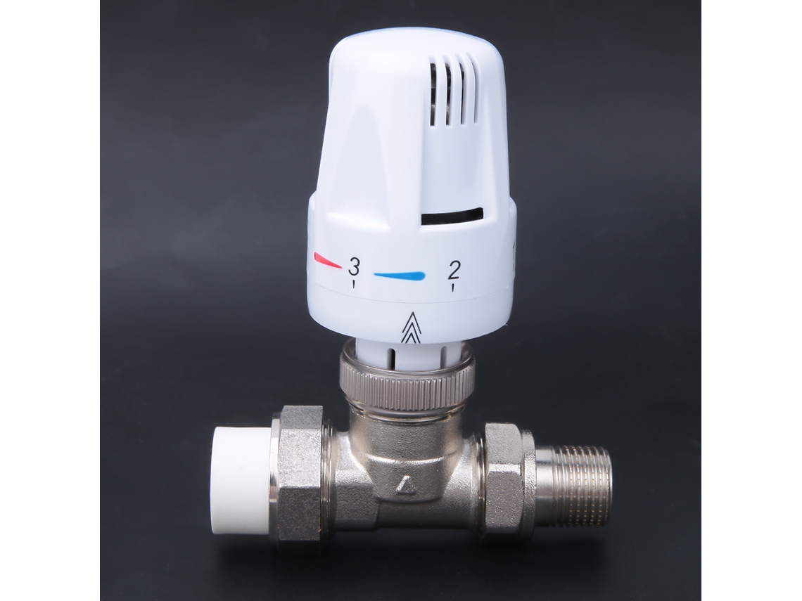 Válvula Termostática De Latão Reta Dn15 Bsp 1/2"
