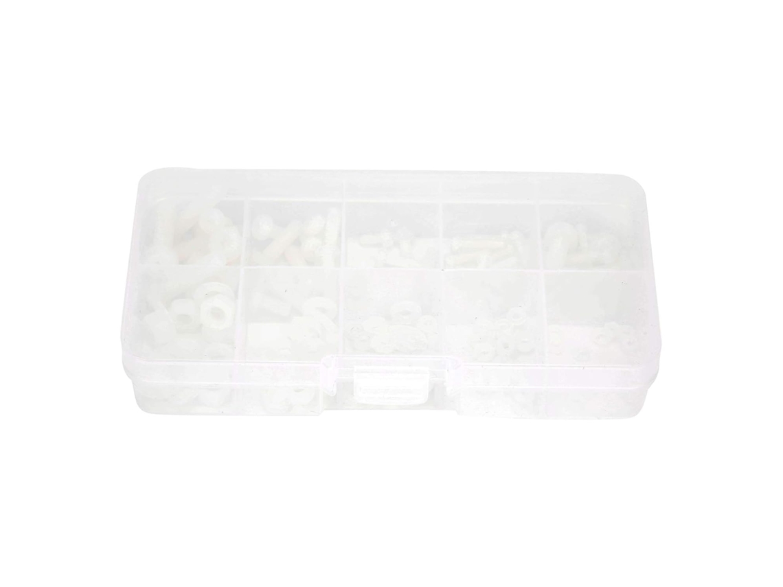 Conjunto De Parafusos E Porcas Nylon Com Arruelas Sextavadas, 150 Peças, Isolamento Não Magnético, Resistentes À