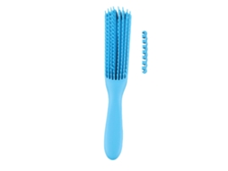 Escova desembaraçadora 2026 com 8 fileiras, ergonômica, removível, universal e portátil para massagem e penteado, azul.