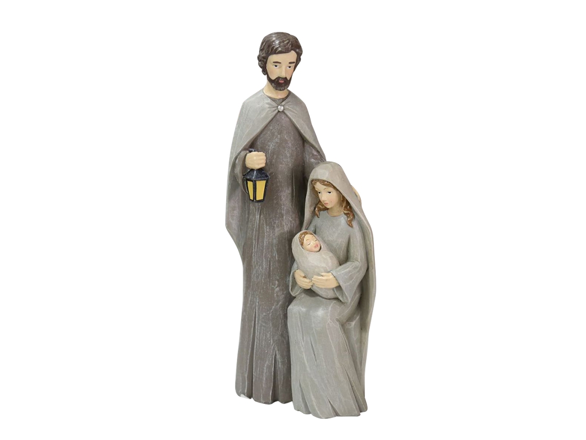 Figuras de Presépio de Natal Resina Jesus Nascimento Decorativos Casa S/MARCA