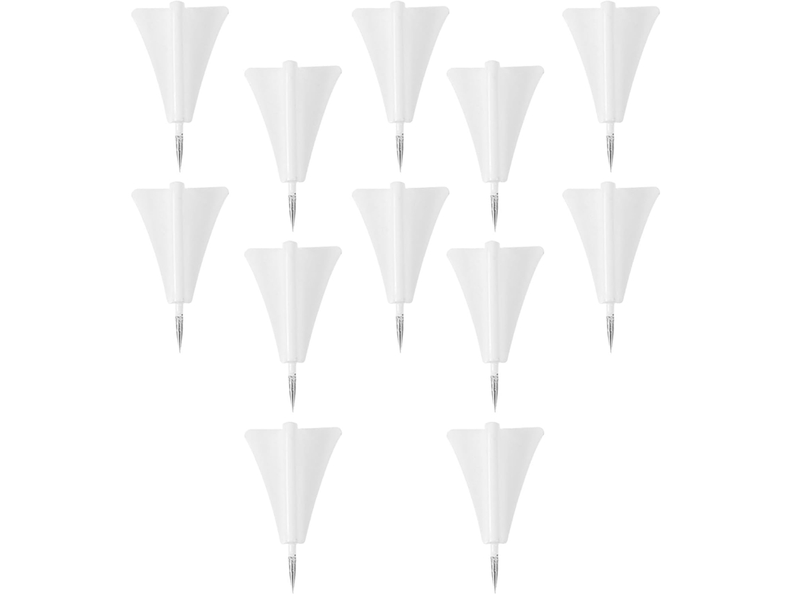 Tachinhas Decorativas De Metal, Com Design De Avião Branco, Fáceis De Usar Em Quadros Cortiça, Ideais Para Aulas De