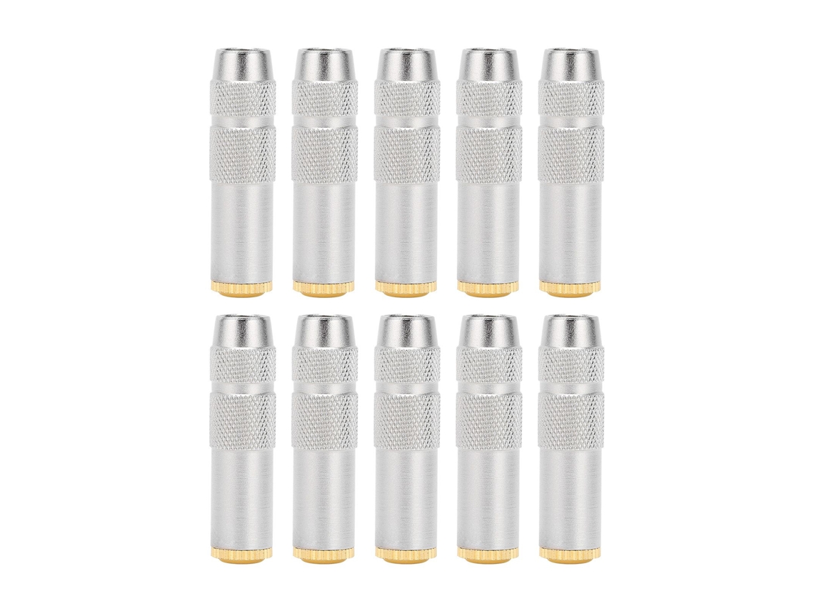 Kit de 10 Adaptadores Fêmea de 2,5 Mm Banhados a Ouro para Smartphones e Fones de Ouvido CHABERLU