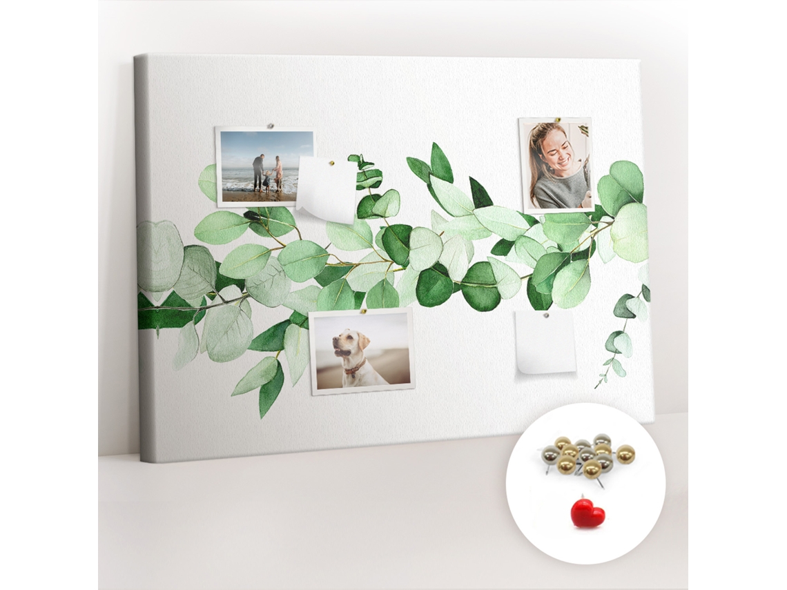 Quadro De Cortiça Ramo De Planta Para O Quarto Das Crianças Espelharte (70x100 Cm)