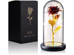 Presente Para O Dia Da Mãe, Rosa Eterna Em Cúpula De Plástico, Decoração De Interiores, Ideal Para Aniversários E Encontros, Ergonômico, Uso