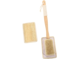 Escova De Banho Beaupretty Com Esponja Bucha Natural Cabo Longo Para Esfoliação Profunda E Limpeza Corporal, Com