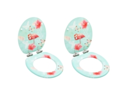 Toilet Seat, Toilet Seats Vidaxl Multicolor Mdf (n/a)