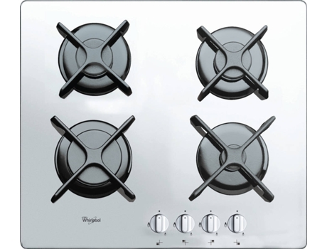 Placa de Gás WHIRLPOOL AKT 6400/WH (Gás Butano-Propano - 59 cm - Branco)