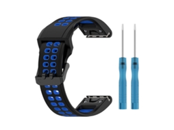 Pulseira Quickfit de 20 mm para Garmin Fenix 6s Pro/7s/5s, Preto e Cinza SIURN