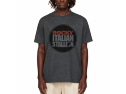 Rockinstone Rocky Movie Rky Seal Heather Black Adult T-shirt Size:s
